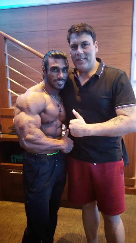 Training in a gym with world champion sangram chougle Mumbai